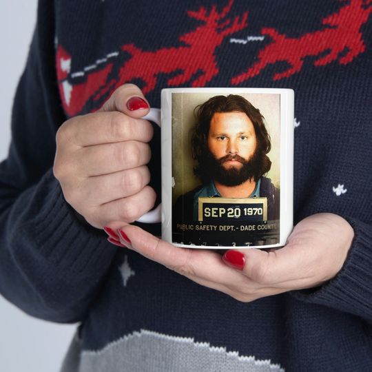 Jim Morrison Mugshot Coffee Mug