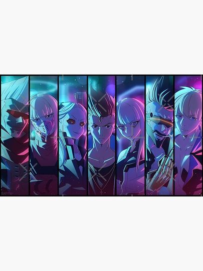 Cyberpunk Edgerunners characters Premium Matte Vertical Poster
