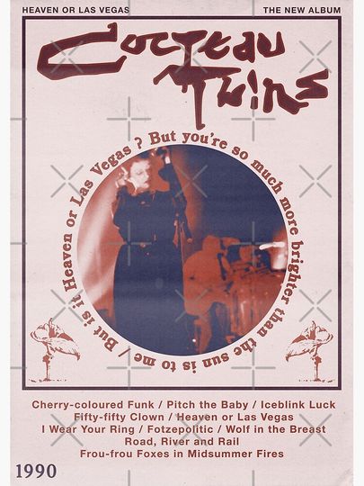 Cocteau Twins Heaven or Las Vegas Premium Matte Vertical Poster