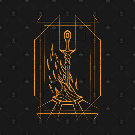 Minimalist Bonfire - Dark Souls 3 - T-Shirt
