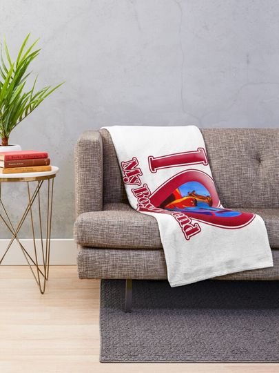 Miguel Ohara - I love my boyfriend  Throw Blanket