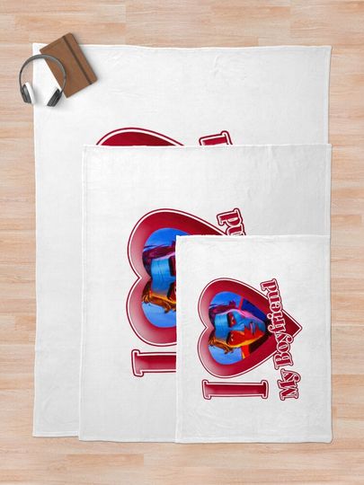 Miguel Ohara - I love my boyfriend  Throw Blanket