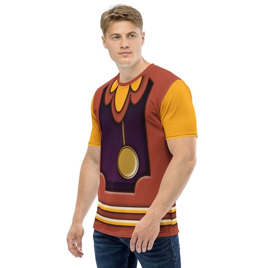 Cogsworth Inspired T-Shirt - Beauty and the Beast Disney 3D Shirt