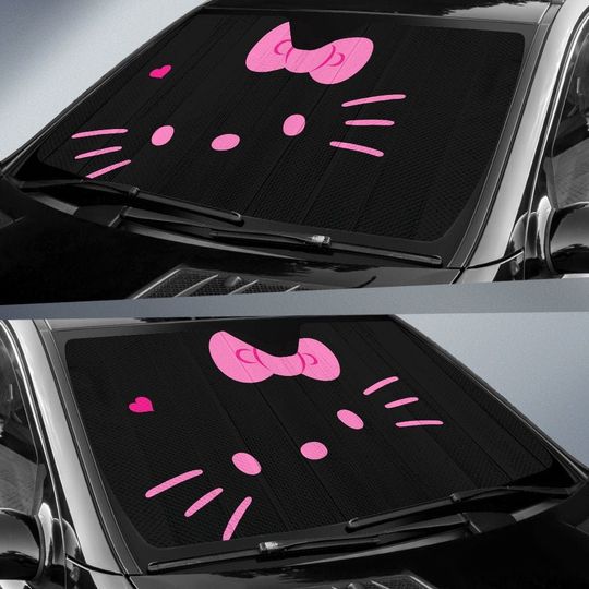 Hello Kitty Face Car Sun Shade