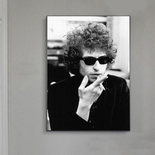 Bob Dylan Poster, Retro Music Poster