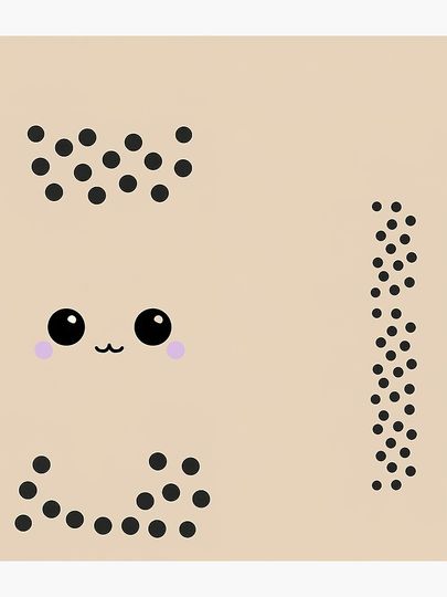 Bubble Tea Pattern Cute Boba Backpack  Backpack