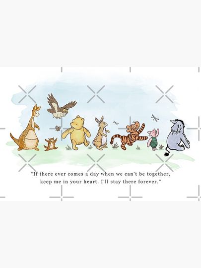 Classic Winnie the Pooh and Friends Premium Matte Vertical Poster