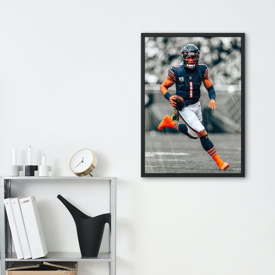 Justin Fields Chicago Bears Poster