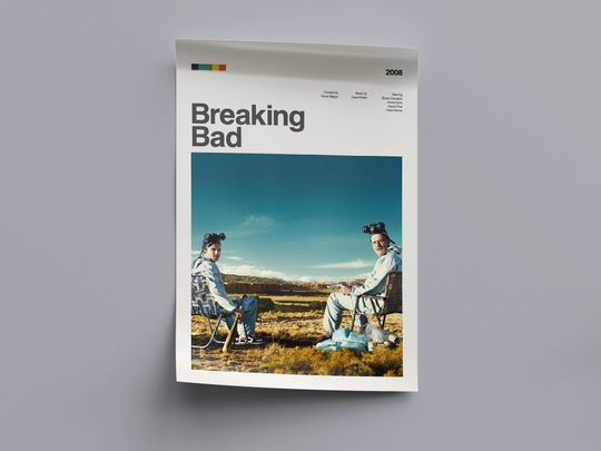 Breaking Bad Tv Series Poster, Modern Tv Series Poster