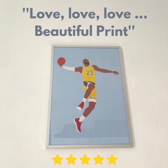 Kobe Bryant Poster, Kobe Bryant, Dunk Poster, Basketball Poster