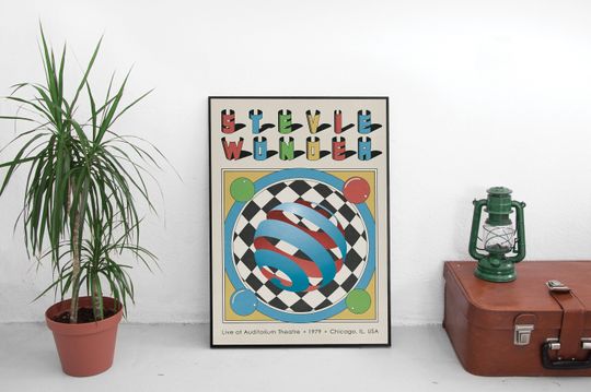 Stevie Wonder Music Poster