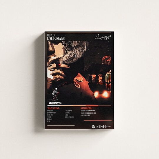 LIL PEEP - Live Forever Music Album Poster