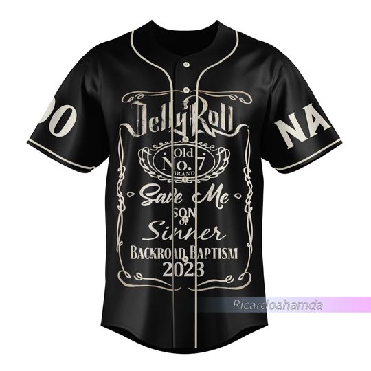 Jelly Roll Baseball Jersey, Jelly Roll Jersey Personalized Shirt