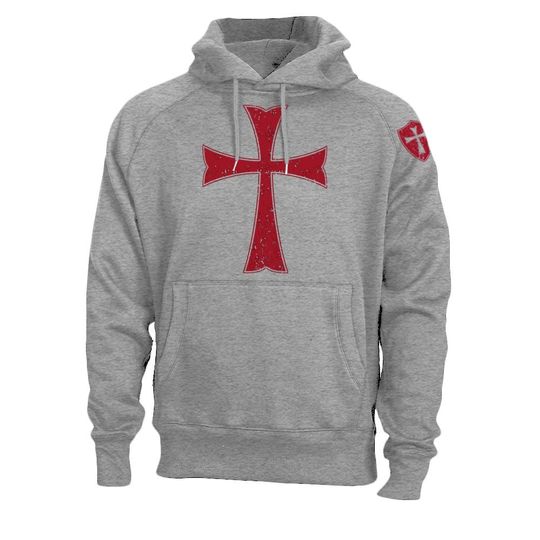 Knights Templar Crusader Cross Men's Hoodie
