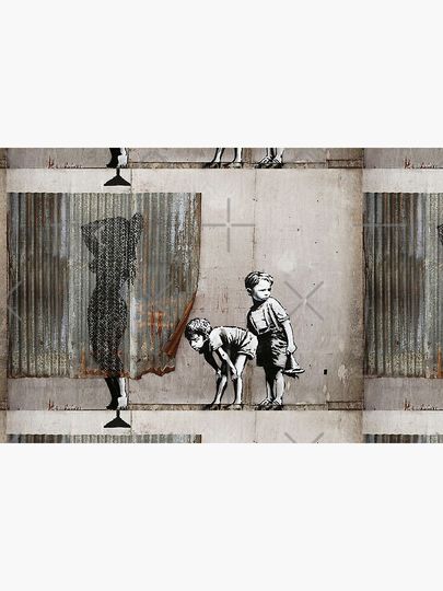 Banksy Shower Peepers Boys Bath Mat