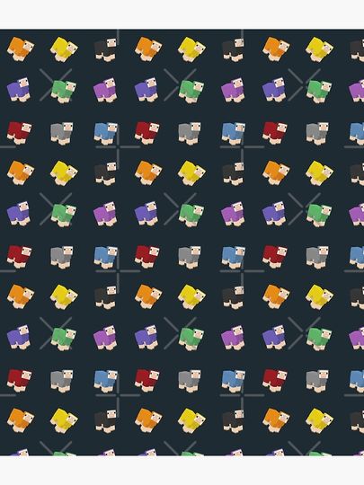 Minecraft Colored Sheep Backpack