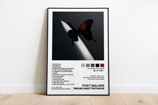 Post Malone Poster / Twelve Carat Toothache Poster