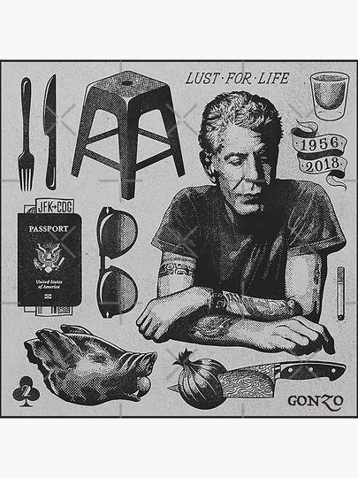 Legend Of Cook - anthony bourdain Premium Matte Vertical Poster