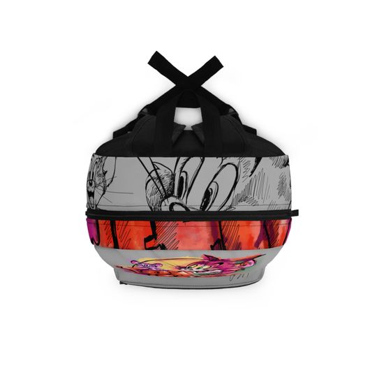 Tom and Jerry Gray Kids Shool Backpack