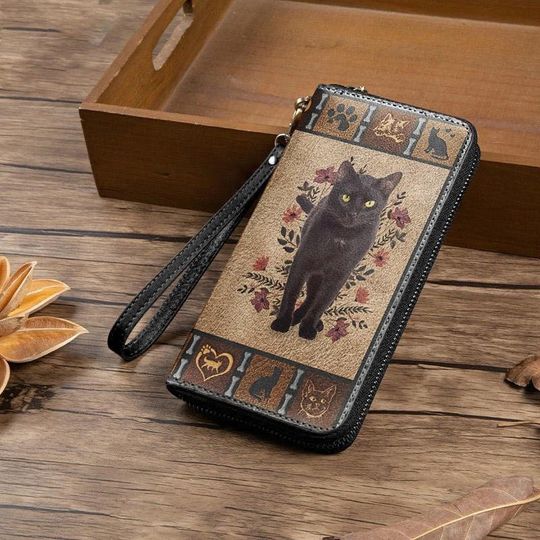 Cat Leather Wallet
