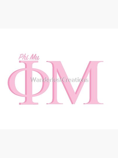 Phi Mu Letters Tapestry