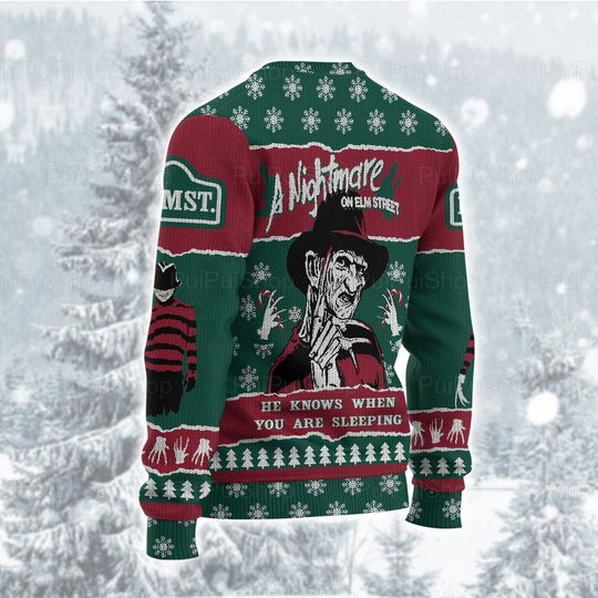 Freddy Krueger Christmas Sweater, Freddy Ugly Sweaters