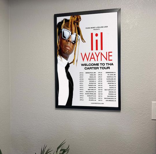Lil Wayne the North America Tour 2023 Poster