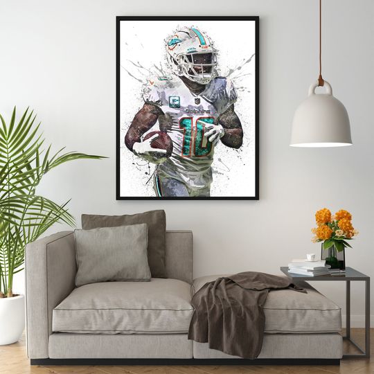 Tyreek Hill Poster, Miami Dolphins