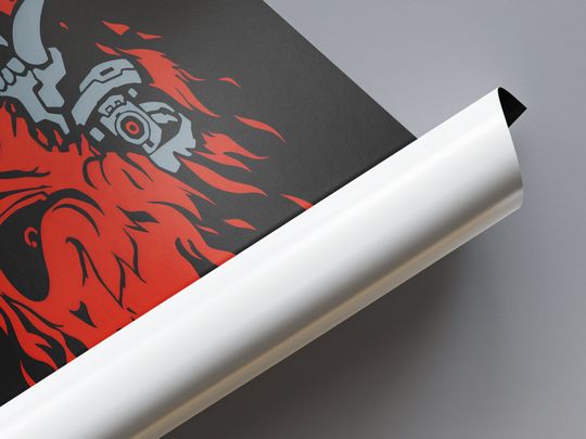 Cyberpunk 2077 Poster | Samurai Logo Poster | Gaming Poster