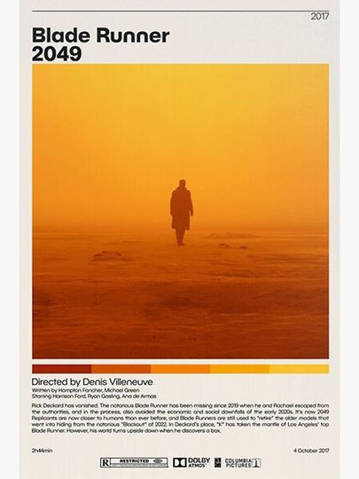 Blade Runner 2049 Poster Premium Matte Vertical Poster