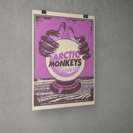 Arctic Monkeys Poster,Arctic Monkeys Retro Poster