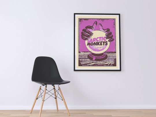 Arctic Monkeys Poster,Arctic Monkeys Retro Poster