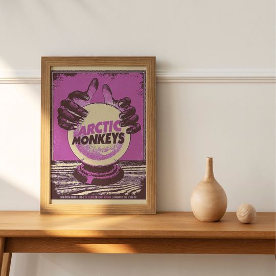 Arctic Monkeys Poster,Arctic Monkeys Retro Poster