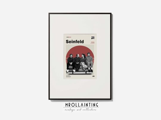 Seinfeld Poster - Seinfeld Restaurant - Retro TV Poster