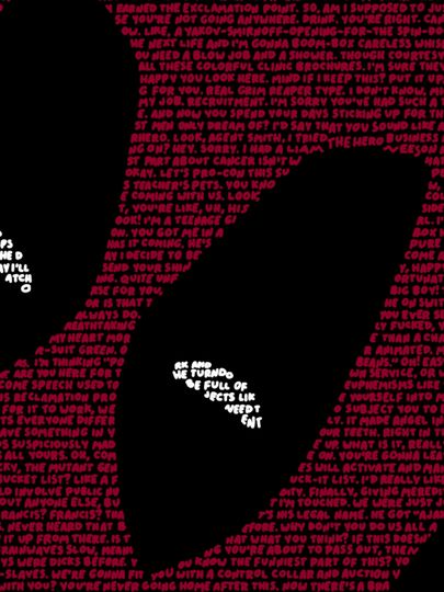 Deadpool (2016) - Handwritten Script Poster