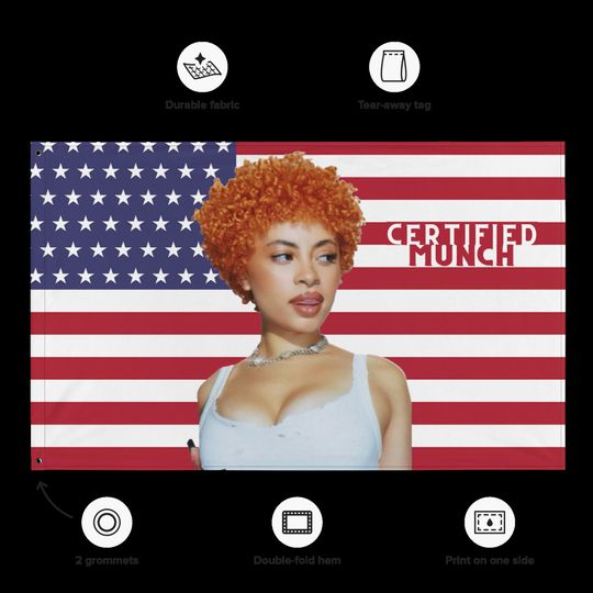 Ice Spice Certified Munch American Tapestry