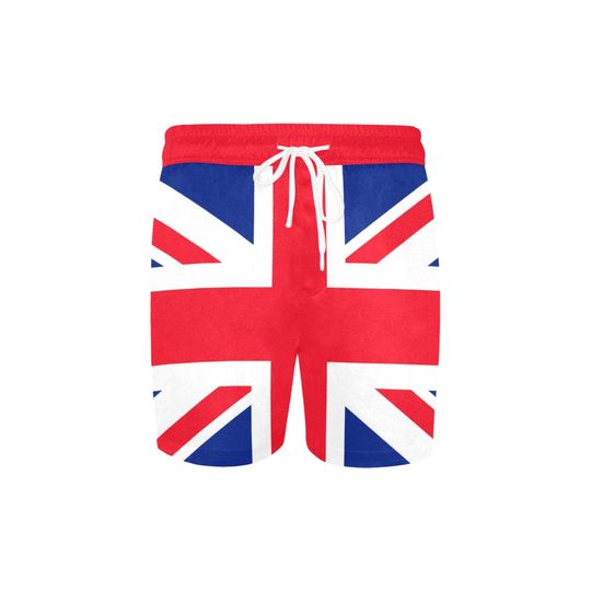 Union Jack Flag UK Men Mid Length Shorts