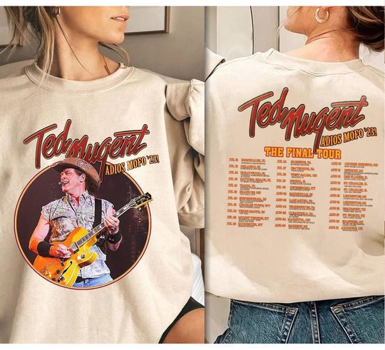 Ted Nugent Adios Mofo 2023 Tour Shirt, Nugent Final Tour Shirt