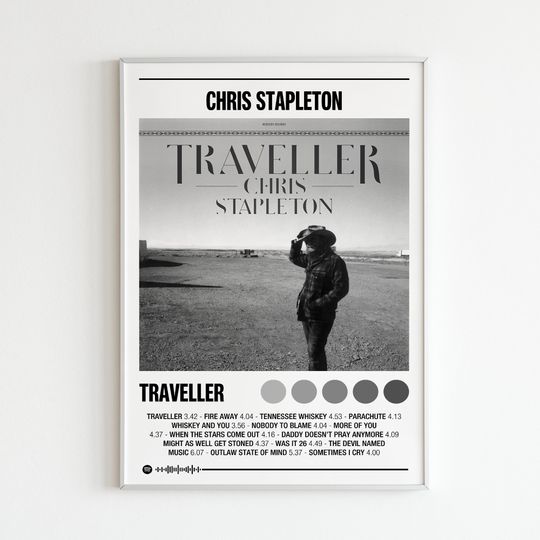 Chris Stapleton "Traveller" Album Poster