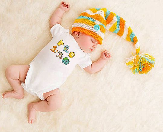 PKM Characters Inspired Baby onesie