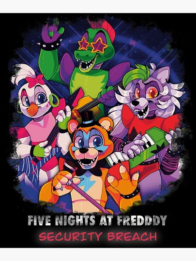 Fnaf Security Breach Classic . Premium Matte Vertical Poster