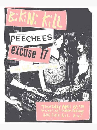 bikini kill peecees Premium Matte Vertical Poster