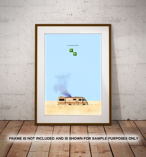 Breaking Bad - It's Just Basic Chemistry / Walter White / Jessie Pinkman / Giclee Poster
