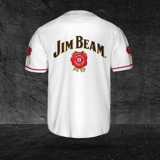 Jim Beam  Baseball Jersey, Beer Lovers Jersey, Vodka Lovers Jersey