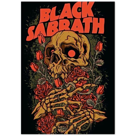 Black Sabbath Poster | Vintage Music Poster