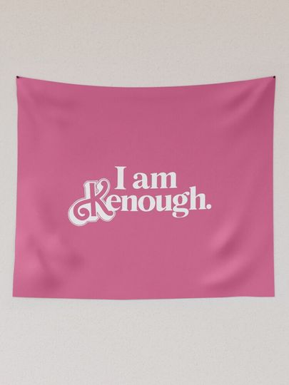 I Am Kenough Barbie Movie Tapestry