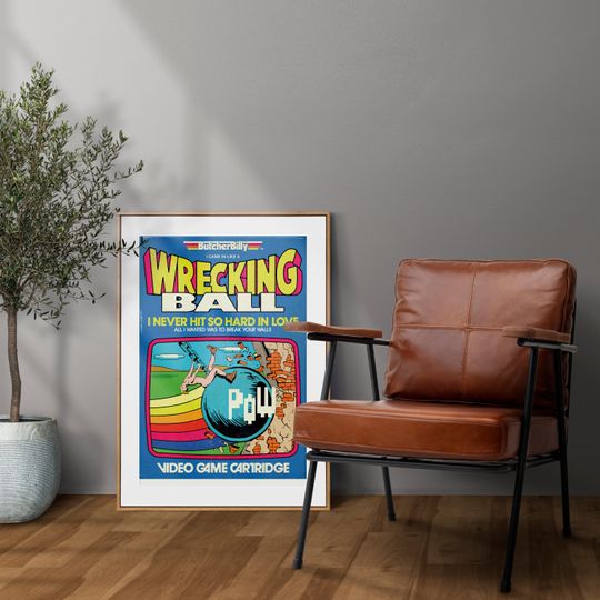 Miley Cyrus Poster | Wrecking Ball Album Poster