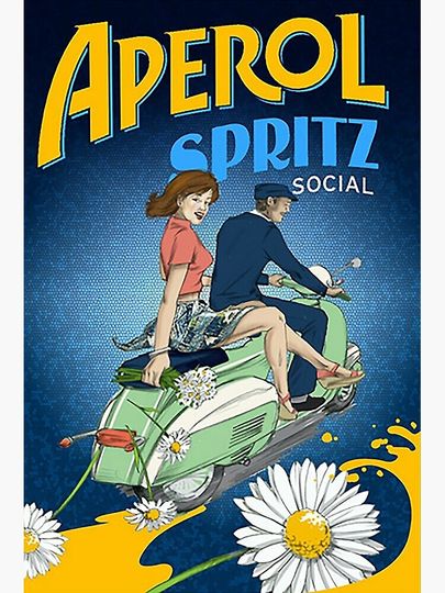 Aperol Spritz Social Premium Matte Vertical Poster