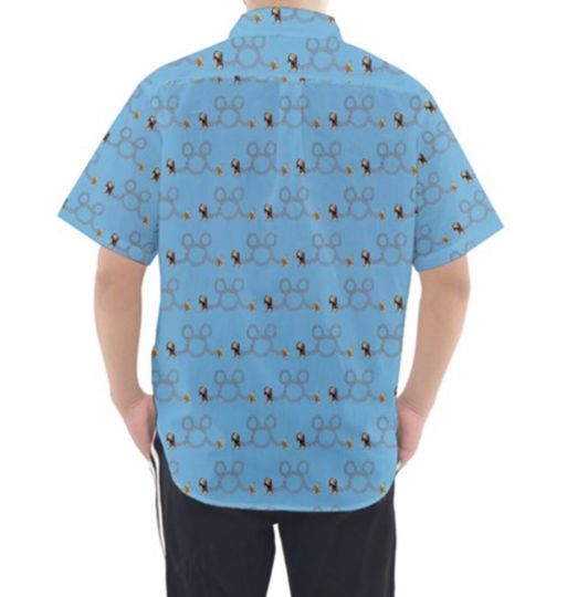 Slinky Dog inspired  Print Button Up Hawaiin Shirt