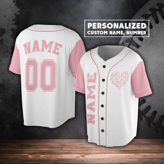 Personalized Name Custom Blackpink Kpop Baseball Jersey